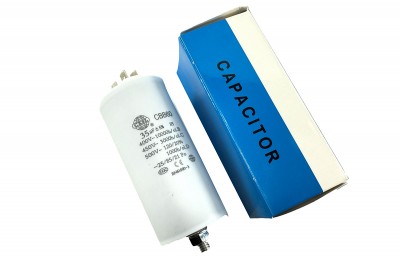 Конденсатор CBB60 35 мкФ 450V, з гайкою